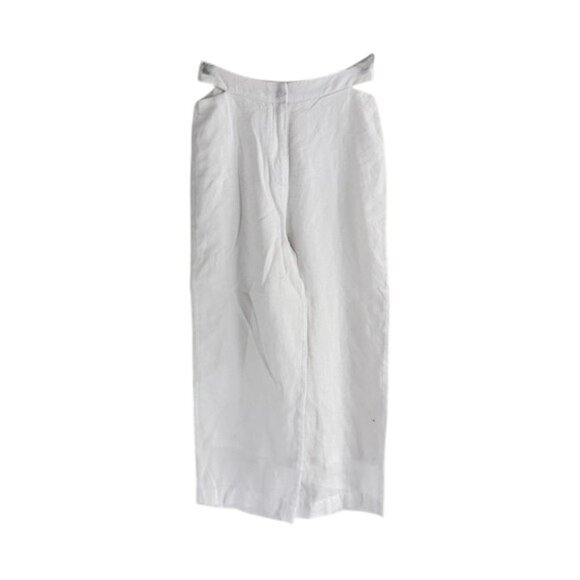 DISSH White Wide Leg Cropped Pants Size 4 - 41378 - Picture 2 of 9